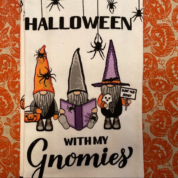 Halloween Gnome Kitchen Towels Set of 2, Halloween With My Gnomies, Witch Gnomes - Picture 8 of 12